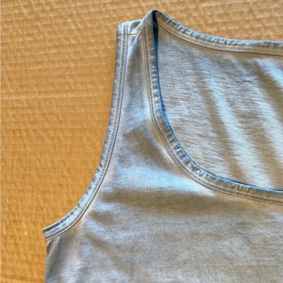 Peruvian Connection Vintage Wash Pima Cotton Tank Maxi Dress Grey size L - Picture 5 of 13